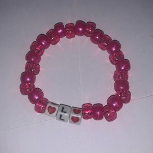 Initial L bracelet (hand made) SMALL BUSINESS